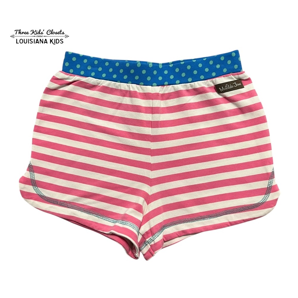 Matilda Jane 6Y Brilliant Daydream Playing on the Beach Striped Shorts